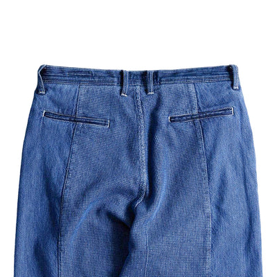 FDMTL Distressed Indigo Patchwork Pants (Regular Straight)