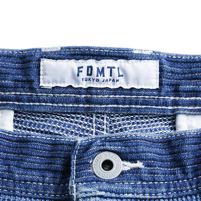 FDMTL Distressed Indigo Patchwork Pants (Regular Straight)