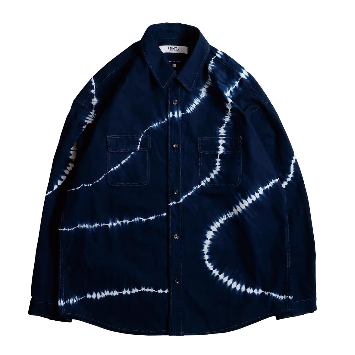 FDMTL "Arimatsu" Indigo Tie-Dye Ripstop Shirt