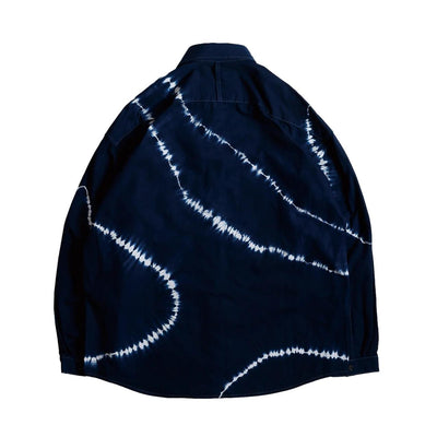 FDMTL "Arimatsu" Indigo Tie-Dye Ripstop Shirt