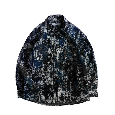 FDMTL Indigo Flock Boro Shirt
