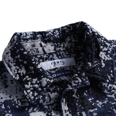 FDMTL Indigo Flock Boro Shirt