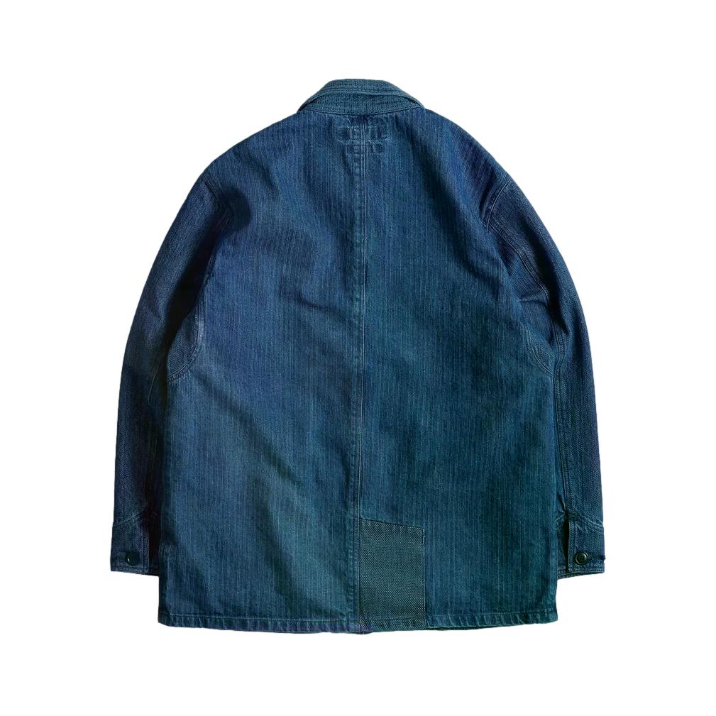 FDMTL Distressed Indigo Patchwork Coverall