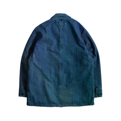 FDMTL Distressed Indigo Patchwork Coverall
