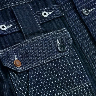 FDMTL Indigo Patchwork Coverall
