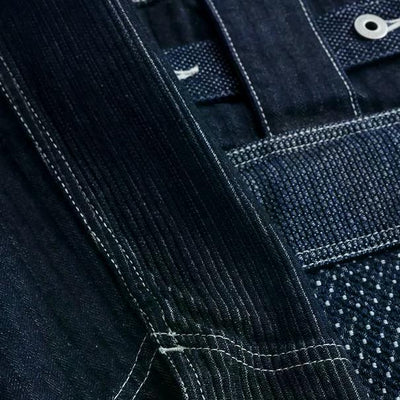 FDMTL Indigo Patchwork Coverall