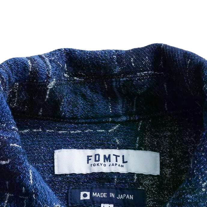FDMTL Indigo Boro Patchwork Shirt