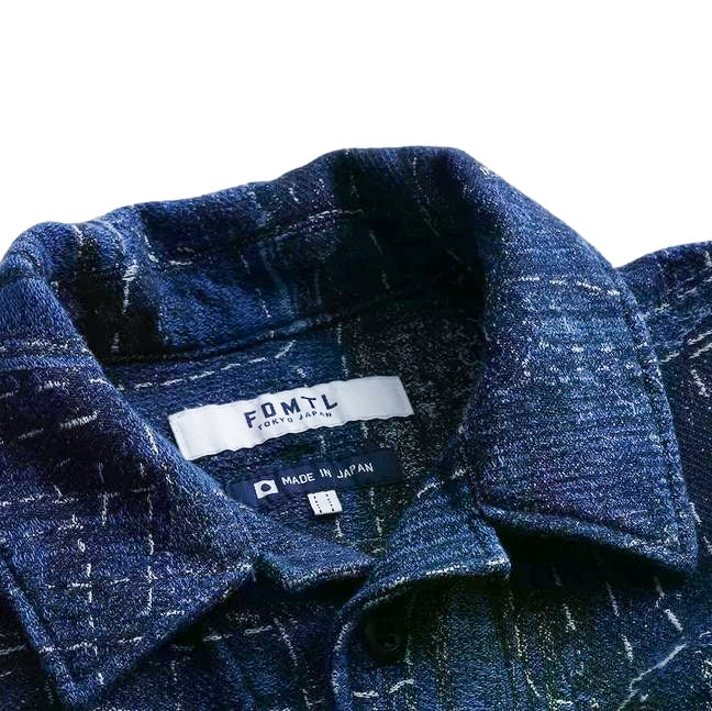 FDMTL Indigo Boro Patchwork Shirt