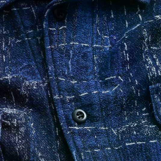 FDMTL Indigo Boro Patchwork Shirt