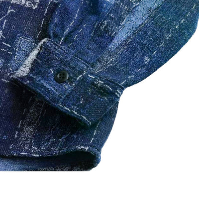 FDMTL Indigo Boro Patchwork Shirt