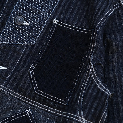 FDMTL Indigo Patchwork Coverall