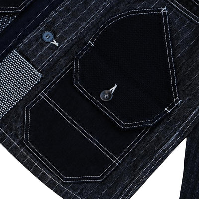 FDMTL Indigo Patchwork Coverall