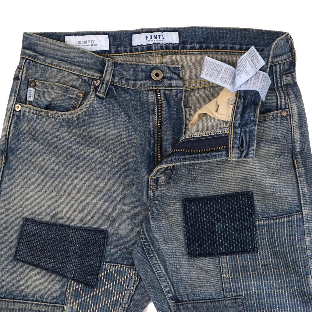 FDMTL Boro Patchwork Selvedge Jeans (Slim Tapered)