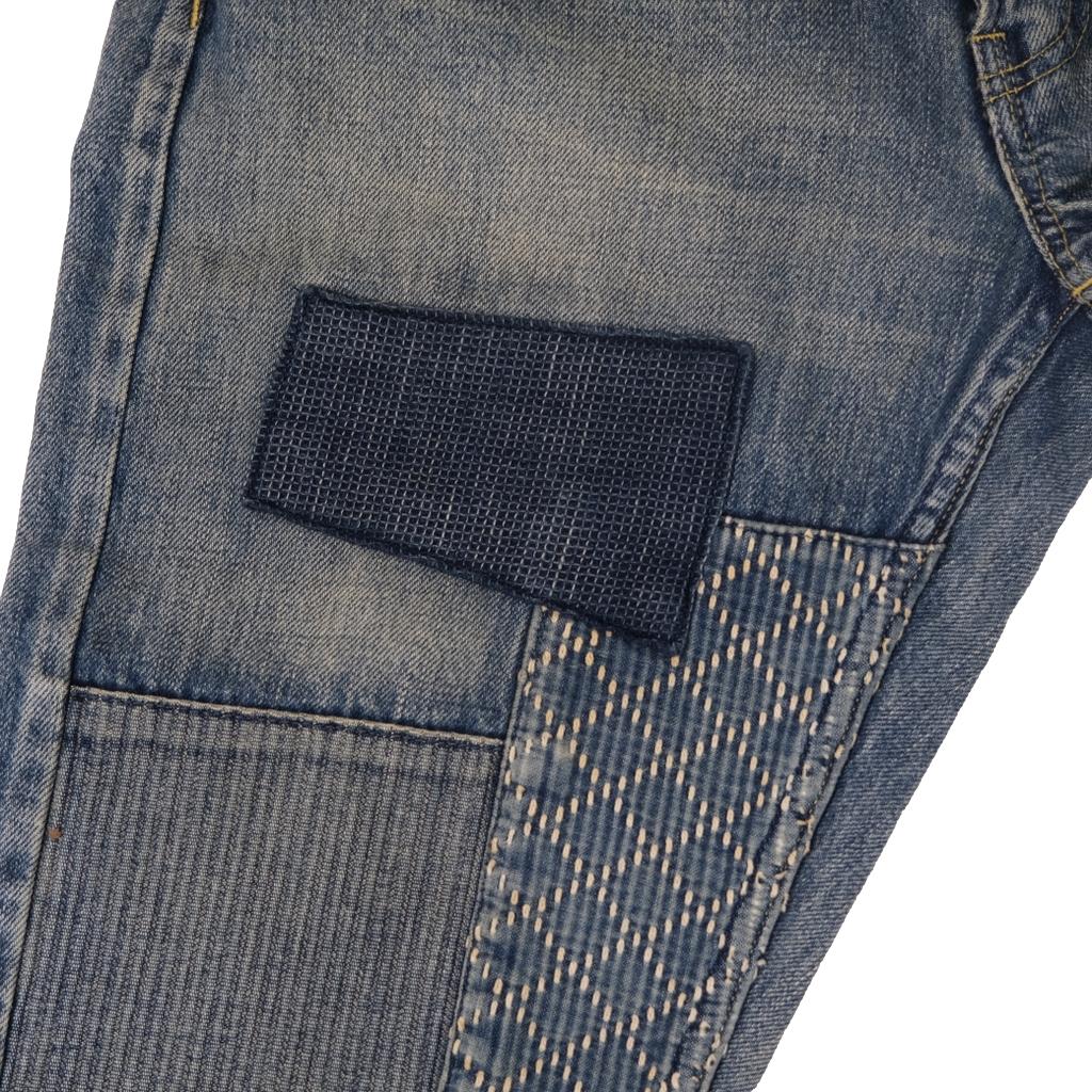 FDMTL Boro Patchwork Selvedge Jeans (Slim Tapered)