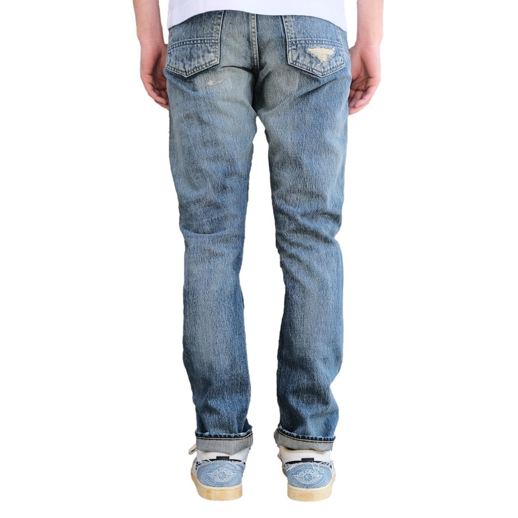 FDMTL Distressed Selvedge Jeans (Slim Tapered) - Okayama Denim