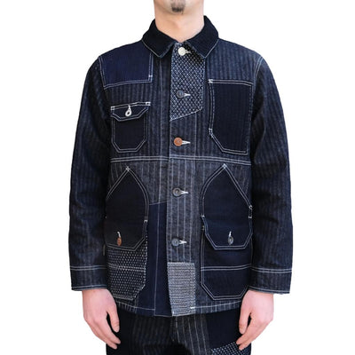 FDMTL Indigo Patchwork Coverall