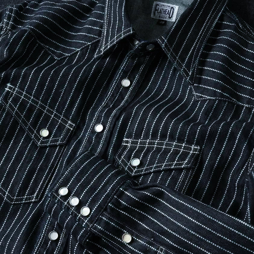 The Flat Head 10oz. Selvedge Denim Wabash Shirt