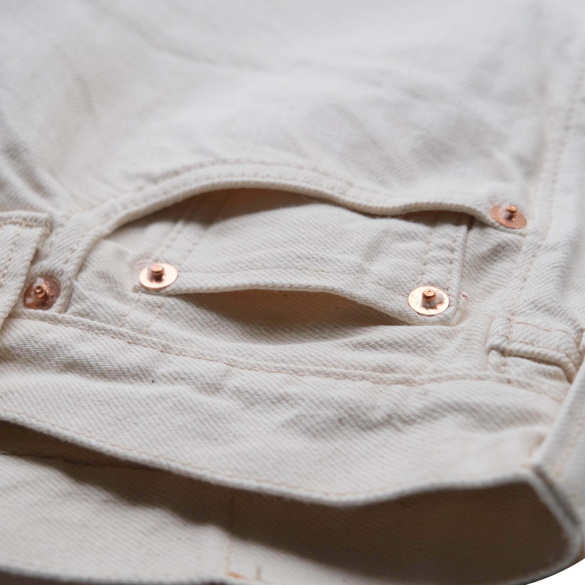 Fullcount 0105EC Ecru Selvedge Jeans (Wide Straight)