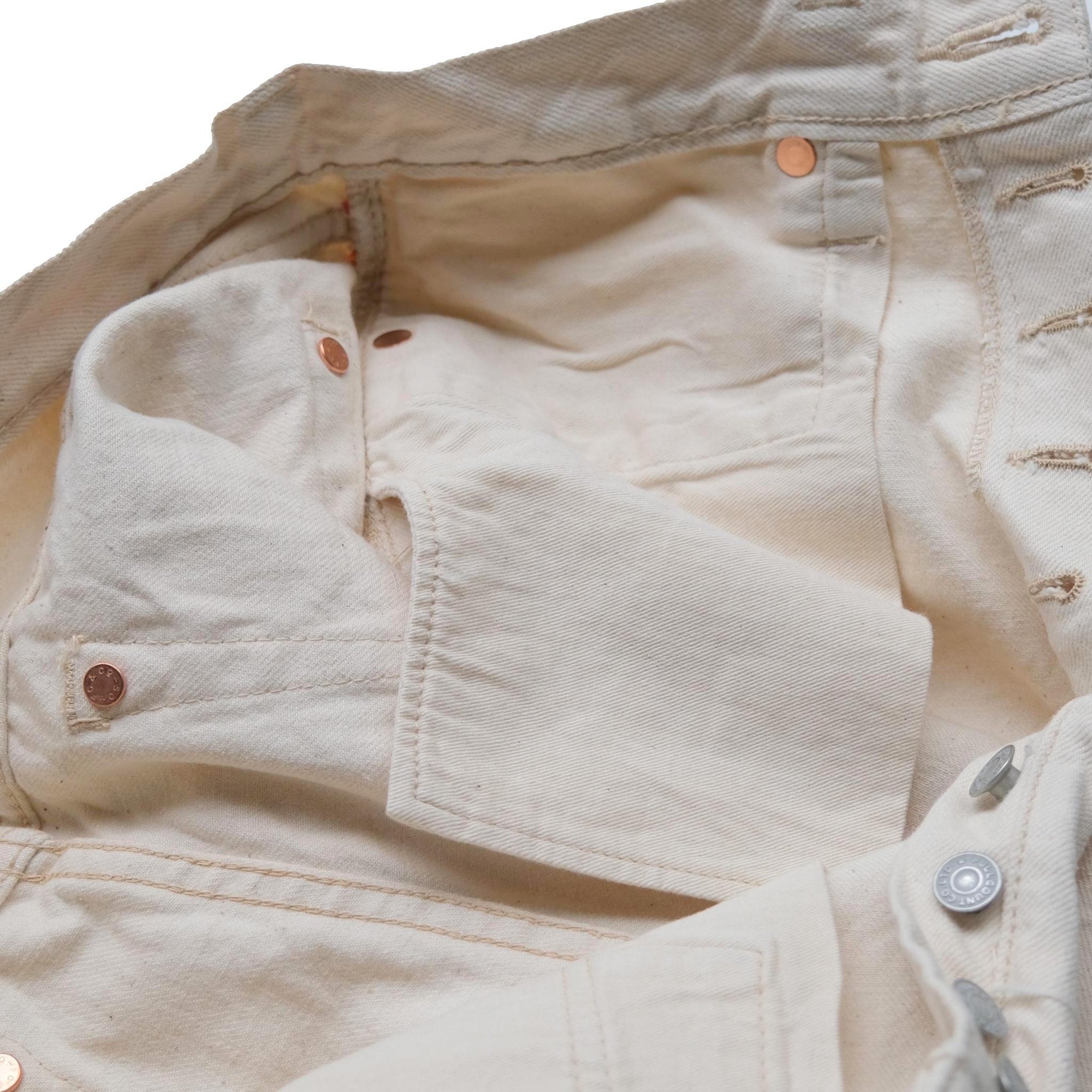 Fullcount 0105EC Ecru Selvedge Jeans (Wide Straight)