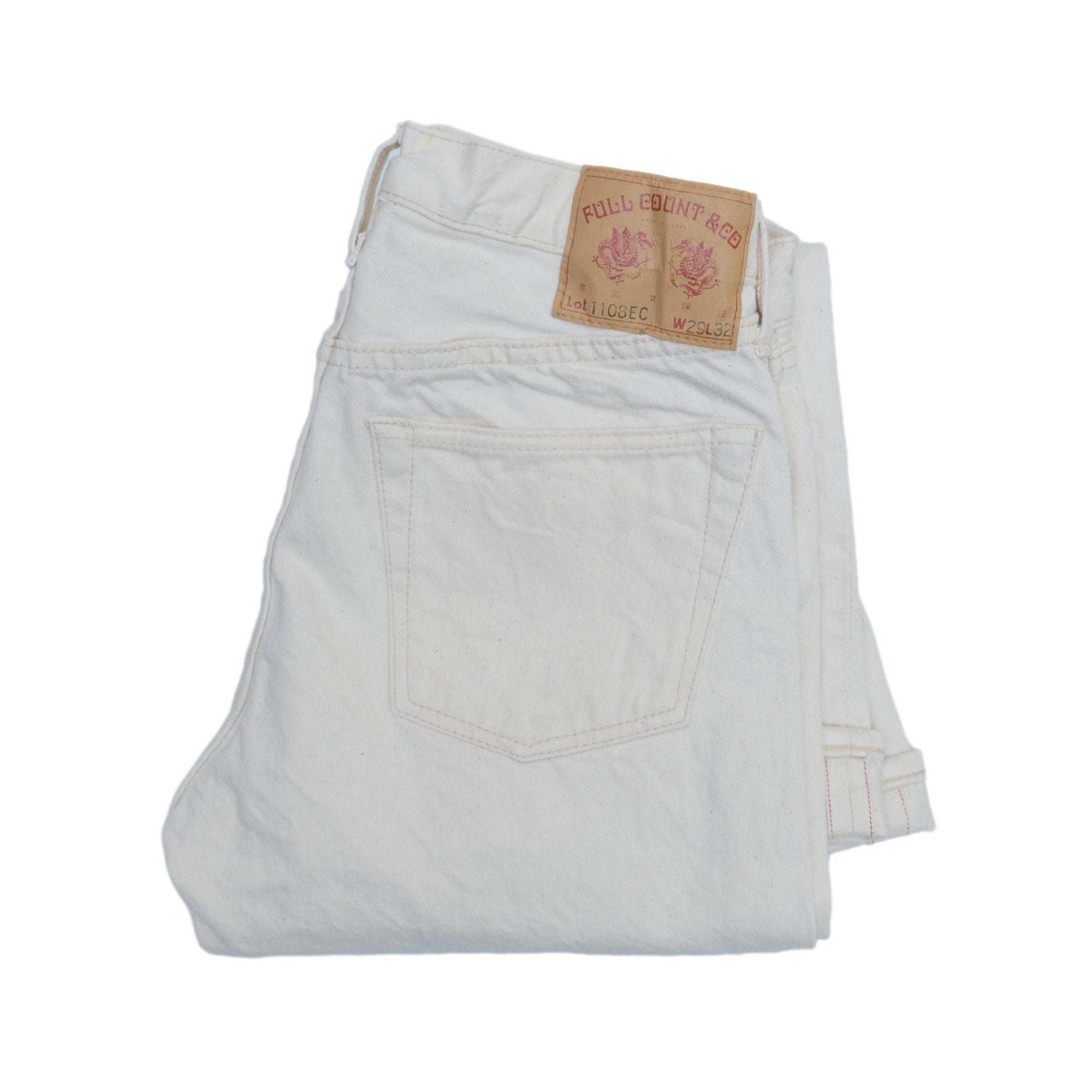 Fullcount 0105EC Ecru Selvedge Jeans (Wide Straight