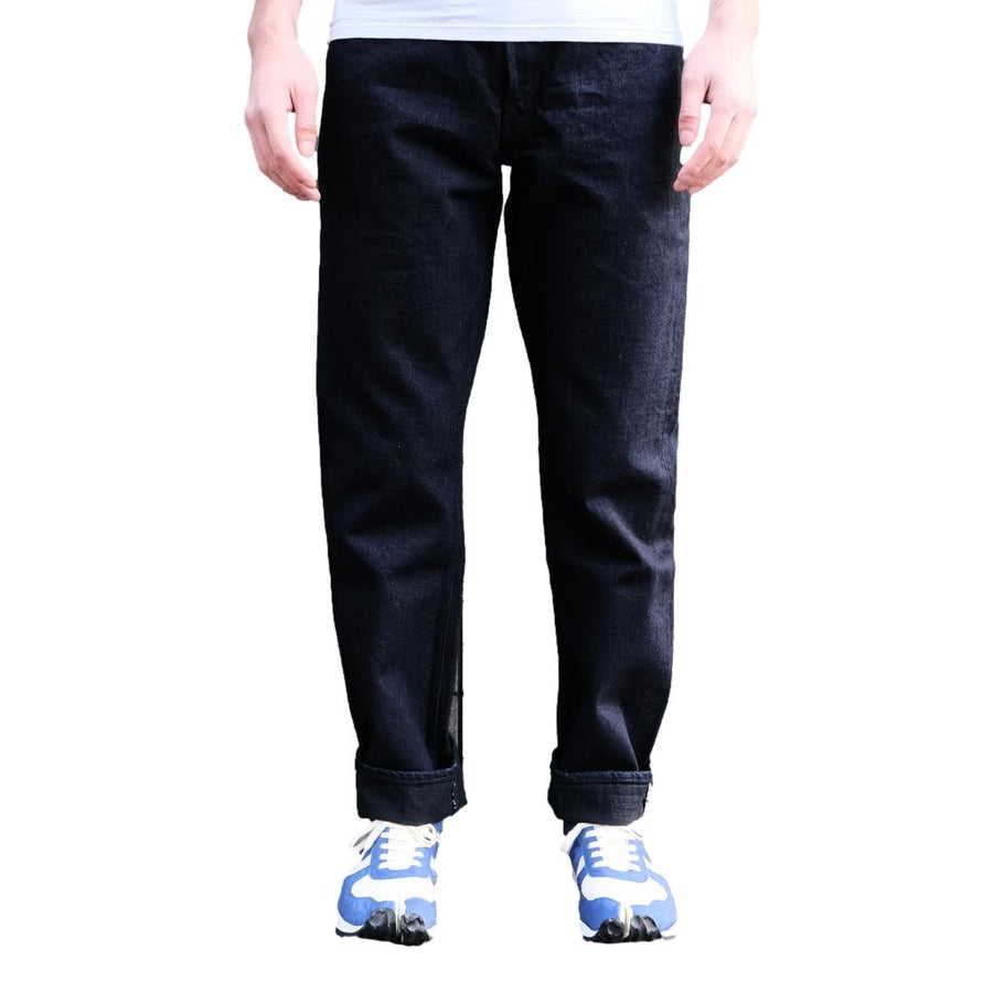Fullcount 1103SRB "Super Rough" Indigo x Black Selvedge Jeans (Clean Straight)