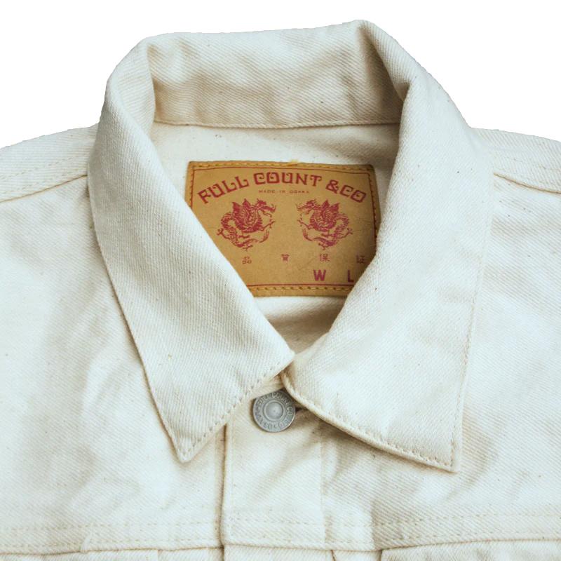 Fullcount 2107EC Ecru Type 1 Selvedge Jacket - Okayama Denim