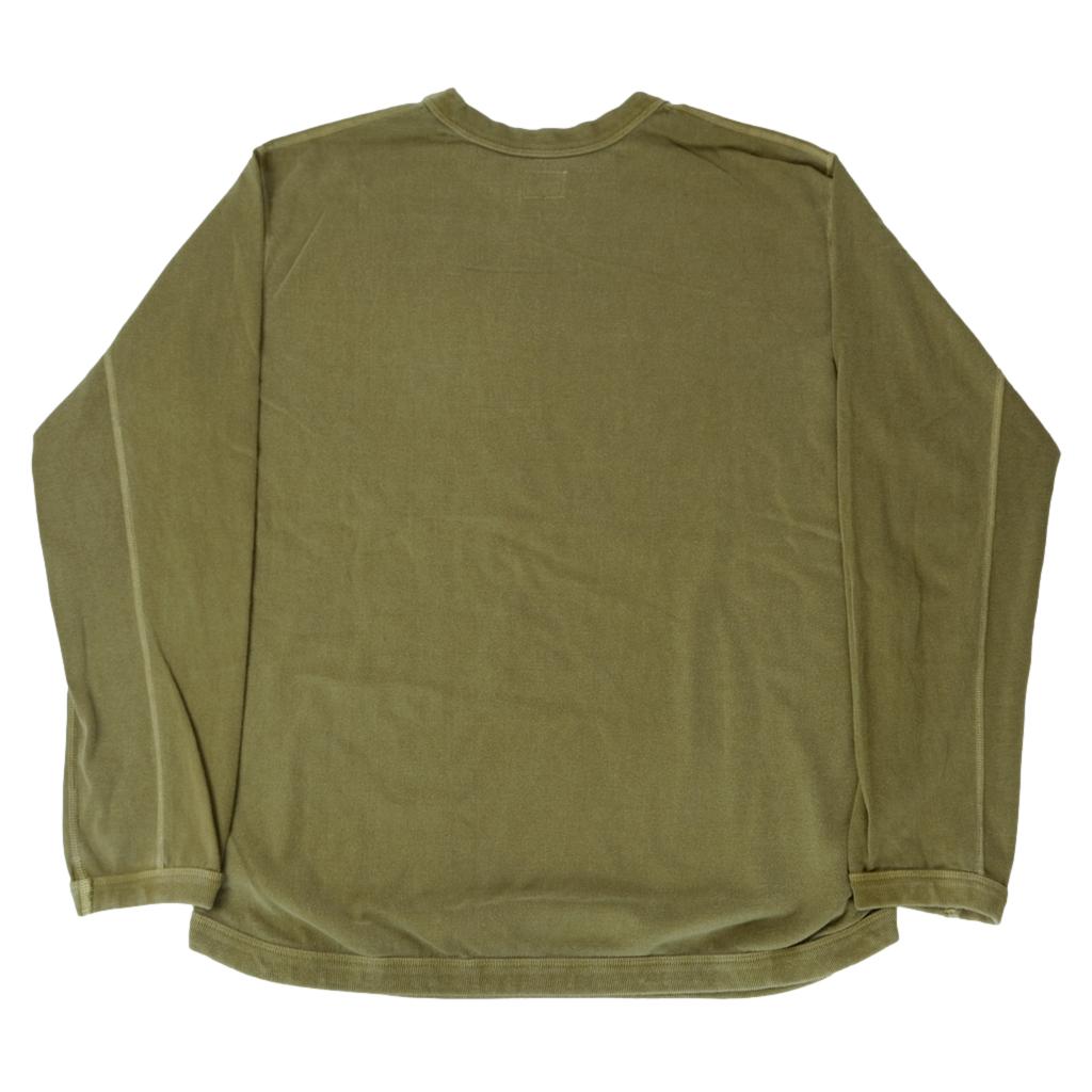 Fullcount Flatseam Heavyweight L/S Tee (Olive) - Okayama Denim