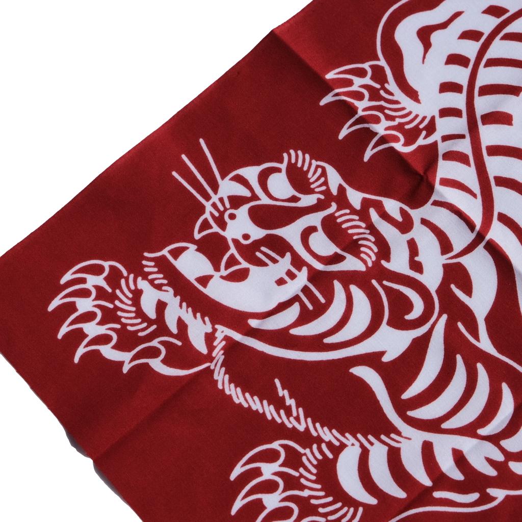Fullcount "Tora" Tiger Print Selvedge Tenugui (Red)