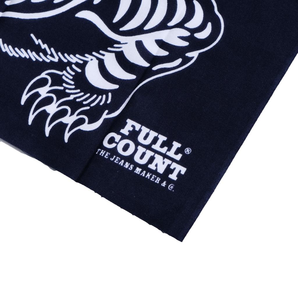 Fullcount "Tora" Tiger Print Selvedge Tenugui (Navy)