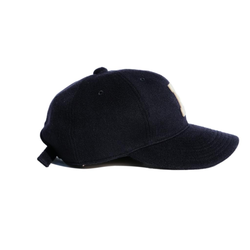 Fullcount Navy Melton Wool Baseball Cap
