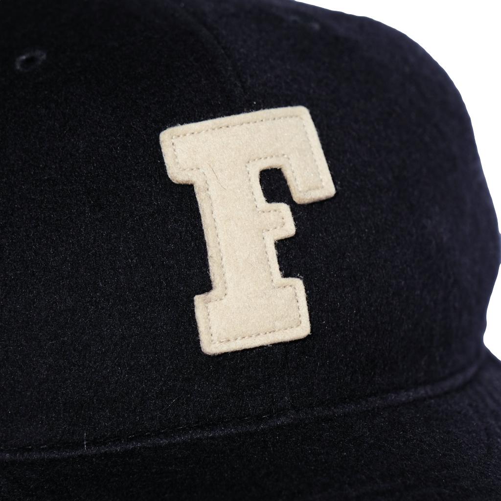 Fullcount Navy Melton Wool Baseball Cap