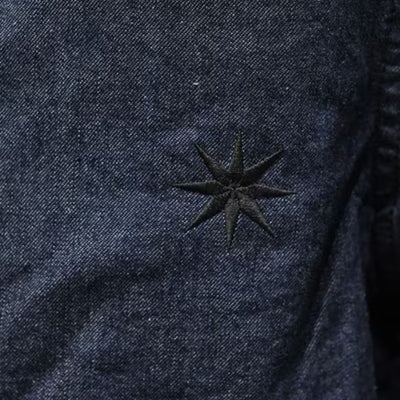 Fullcount x GDC Leather Collar Denim Chore Jacket