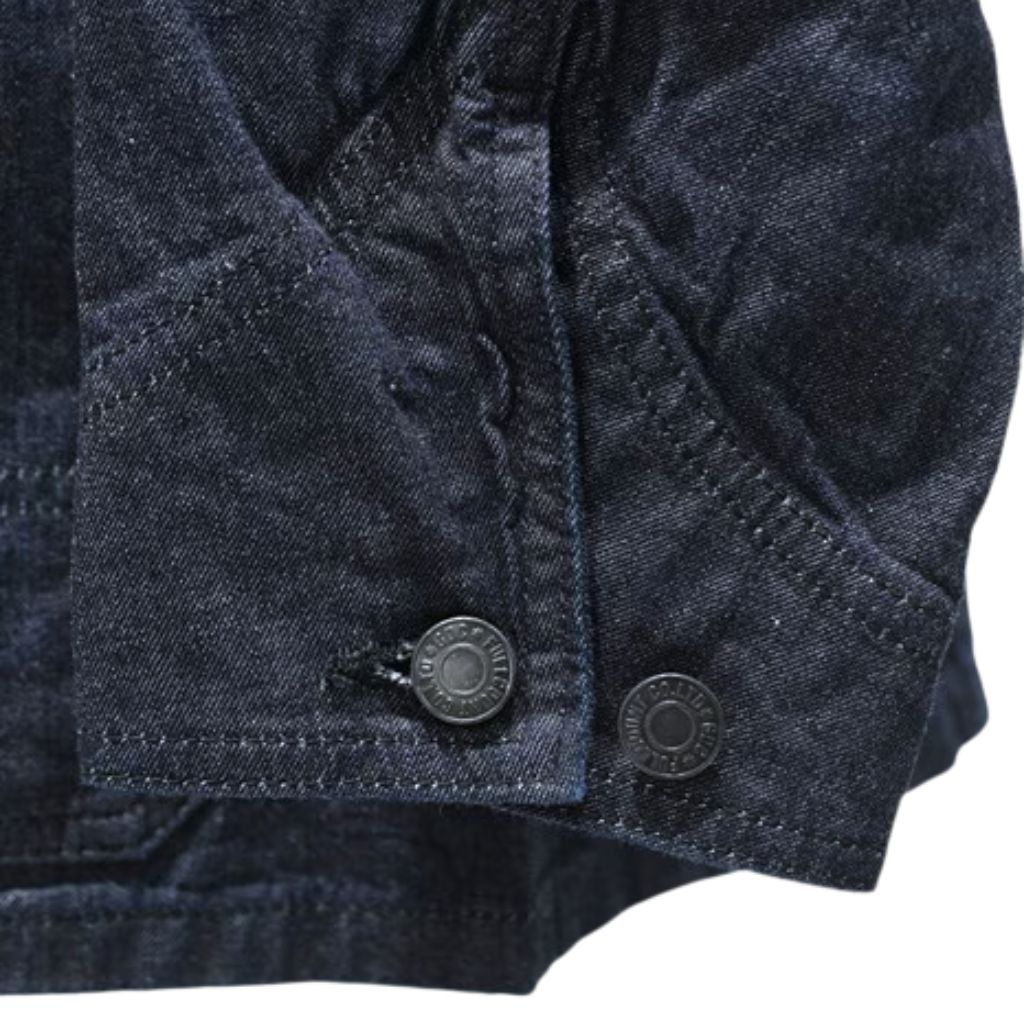 Fullcount x GDC Leather Collar Denim Chore Jacket