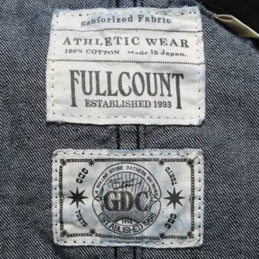 Fullcount x GDC Leather Collar Denim Chore Jacket