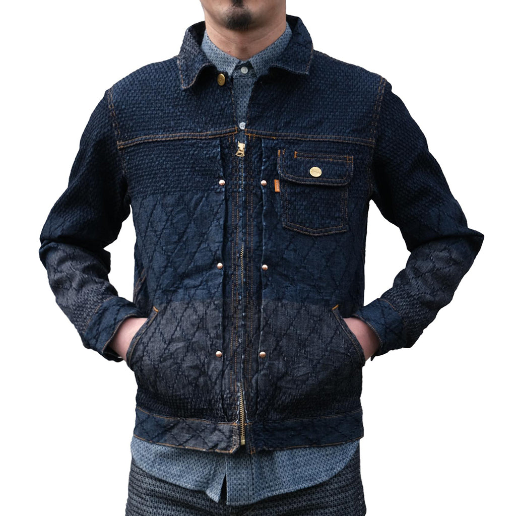 Dual Gender Distressed Denim Trucker Jacket | Coats