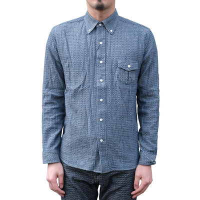 Graphzero Light Indigo Jacquard Shirt