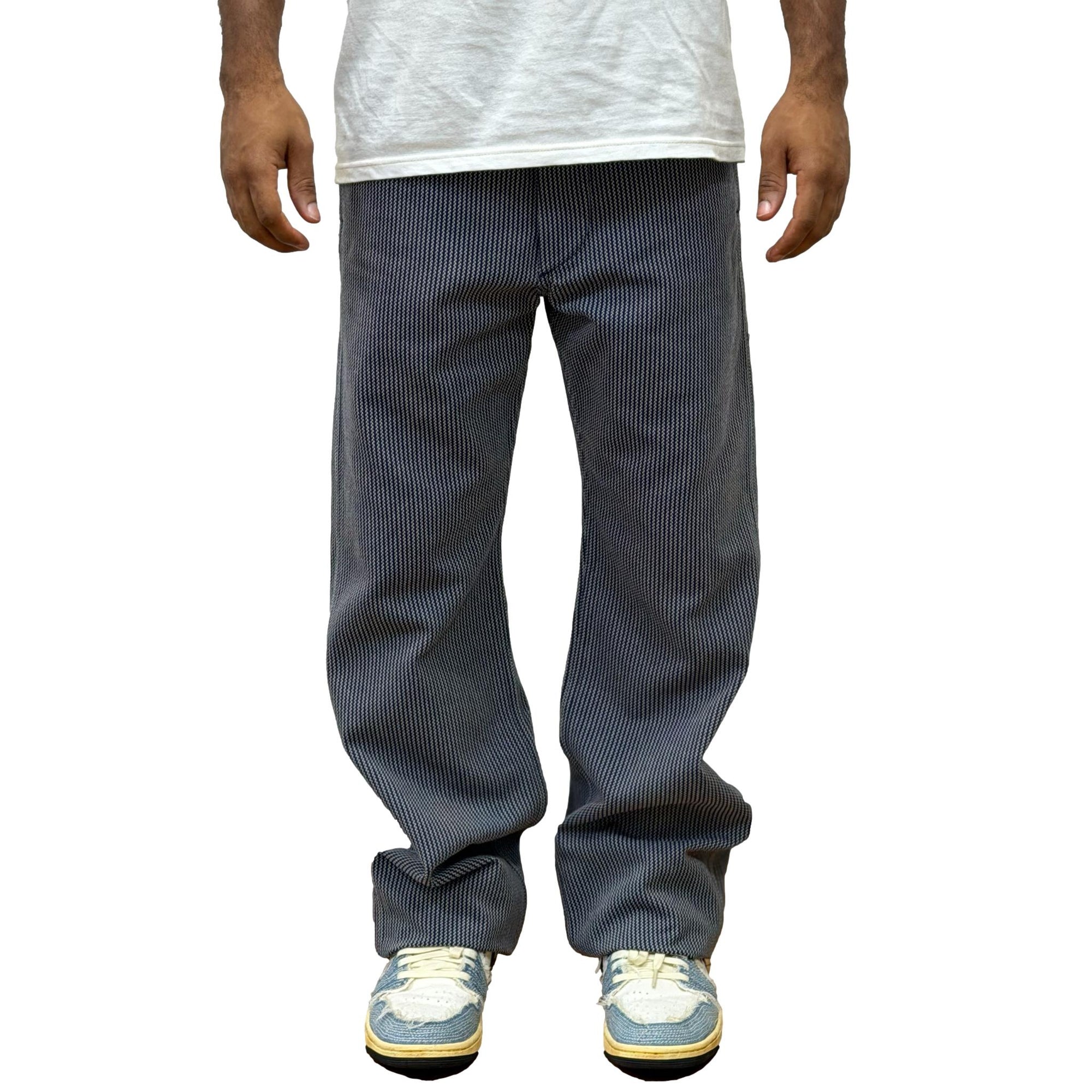 [Pre-Order] Studio D'Artisan "Noragi" Indigo Stripe Work Trousers
