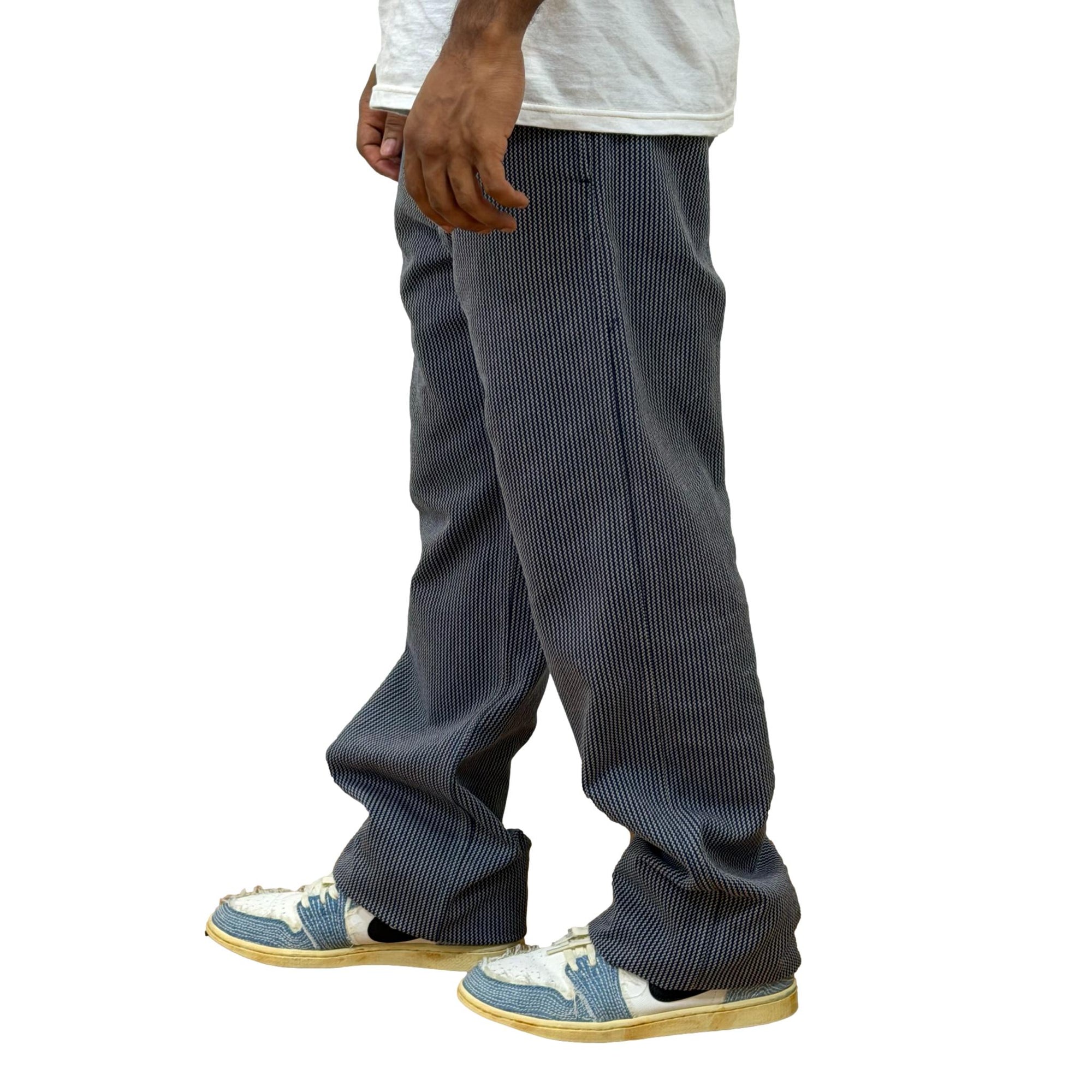 [Pre-Order] Studio D'Artisan "Noragi" Indigo Stripe Work Trousers