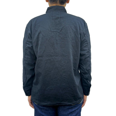Fullcount Black US Army Denim Pullover Shirt - Okayama Denim