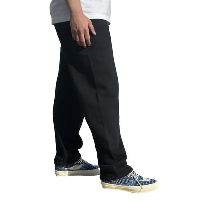 The Flat Head Heavyweight Sweatpants (Black) - Okayama Denim