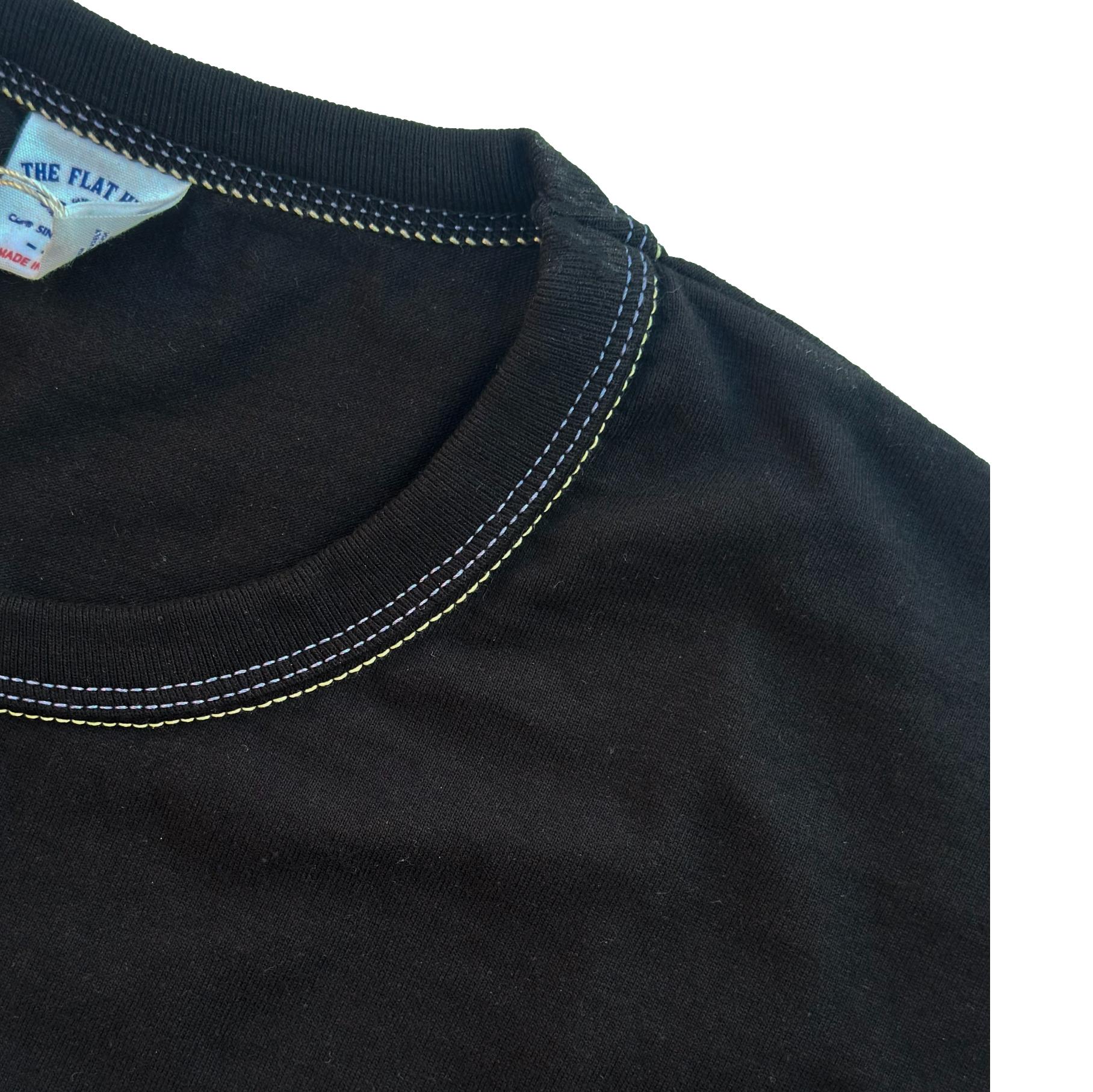 The Flat Head "Flying Wheel" Print Tee - Okayama Denim