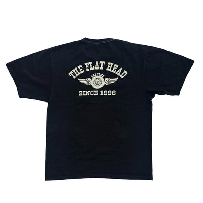 The Flat Head "Flying Wheel" Print Tee - Okayama Denim