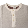 Loop & Weft Double Face Hex Honeycomb Thermal Henley (Ivory)