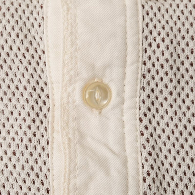 Loop & Weft Double Face Hex Honeycomb Thermal Henley (Ivory)