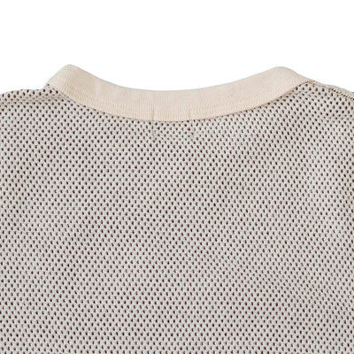 Loop & Weft Double Face Hex Honeycomb Thermal Henley (Ivory)
