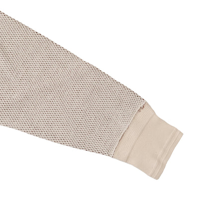 Loop & Weft Double Face Hex Honeycomb Thermal Henley (Ivory)