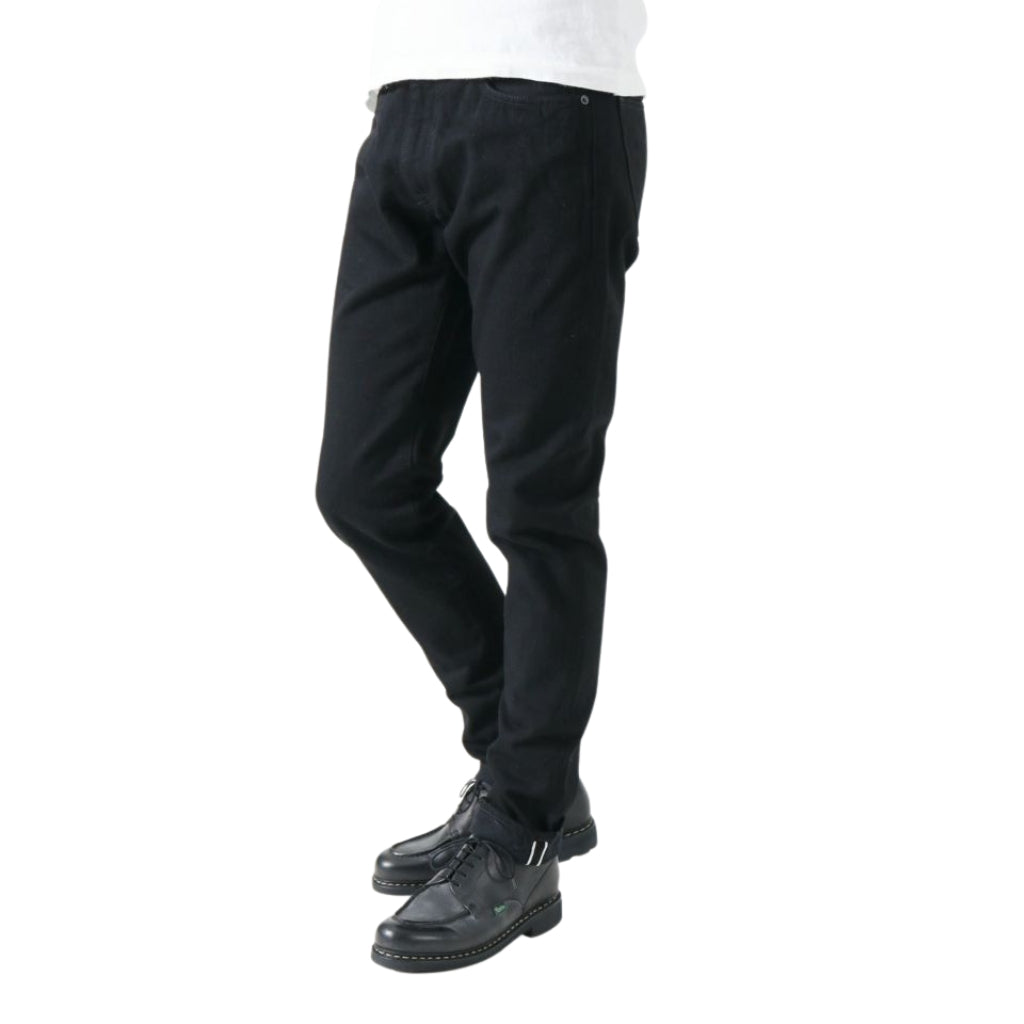 Japan Blue J214 'Circle' Black Selvedge Jeans (Tapered