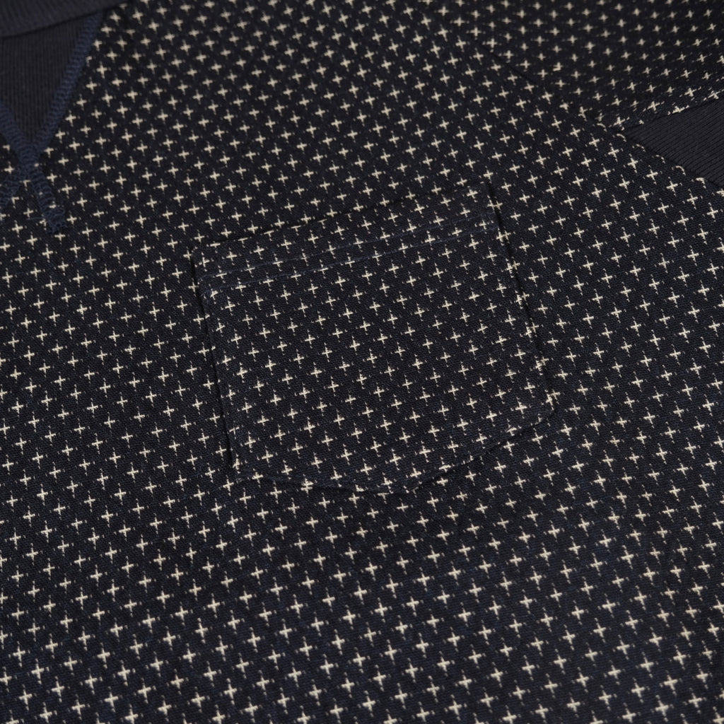 Japan Blue Cross Sashiko Jacquard Sweatshirt