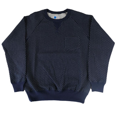 Japan Blue Cross Sashiko Jacquard Sweatshirt