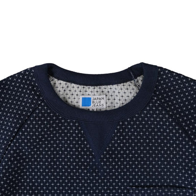 Japan Blue Cross Sashiko Jacquard Sweatshirt